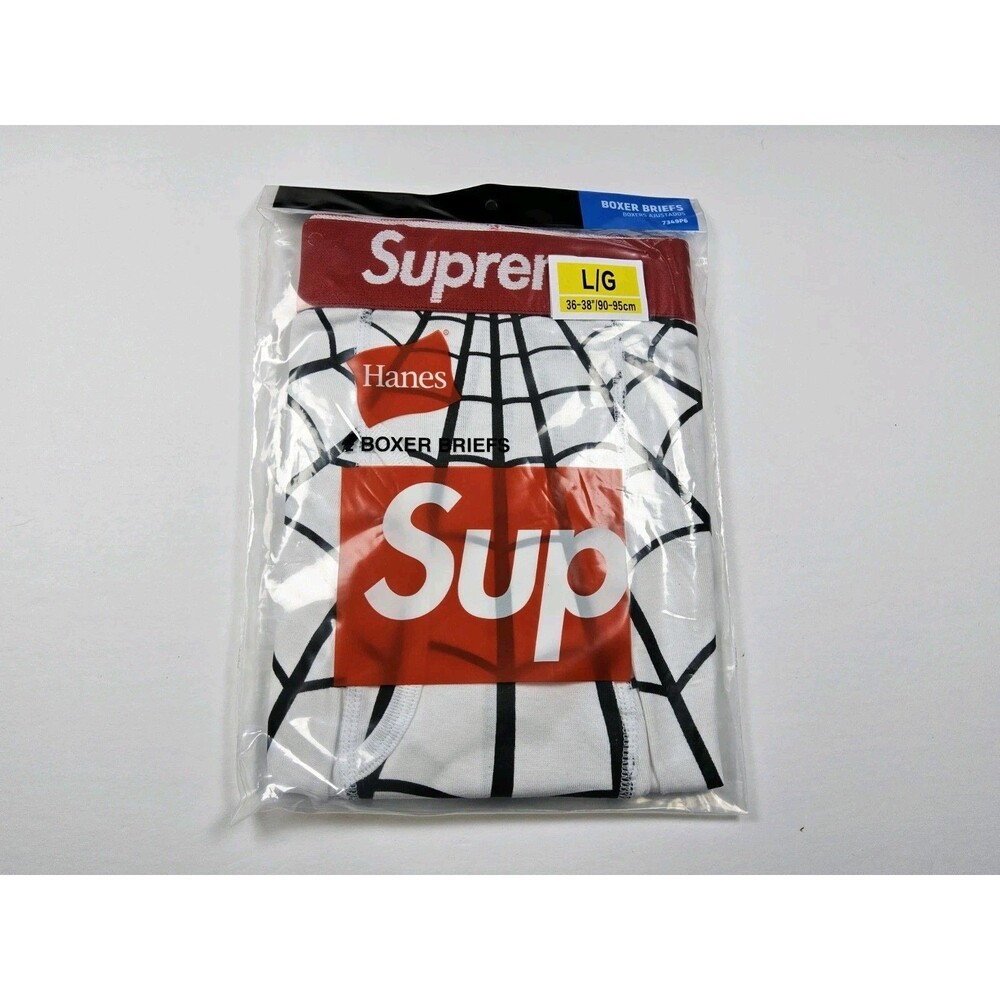 Supreme X Hanes Spider-Man Boxer Briefs Web Marvel 1 Pair Size L 36-38"